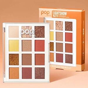 Pop Beauty Lightshow Eyeshadow Palette - Vibrant Gold, Brown, and Cream Tones